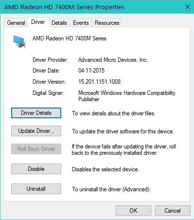 Driver amd radeon hd 2025 6700m series windows 10