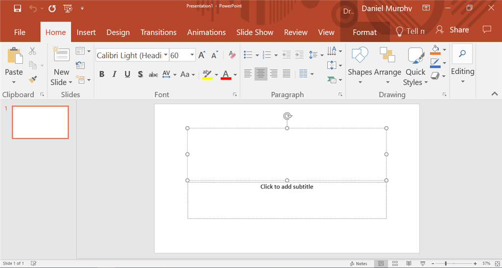 Size of powerpoint and word interface are way too large Microsoft