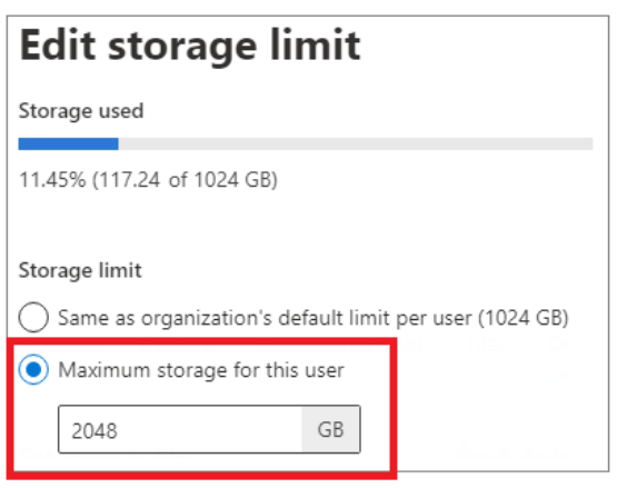 One Drive Business Storage Limit Microsoft Community