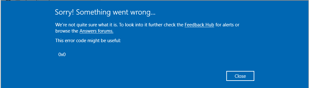 Windows Insider Build Ran Into A Problem And Needs To Restart ...