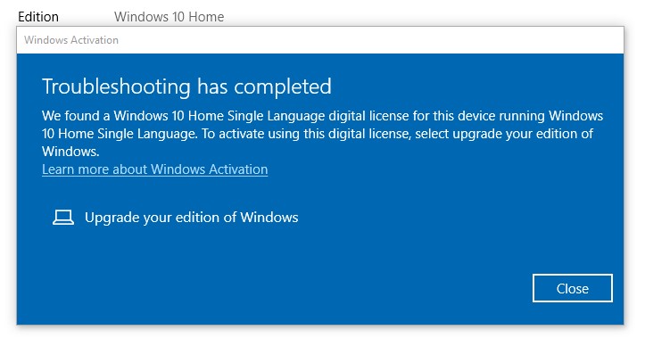 Windows 10 Home is showing not activated after update - Microsoft Community