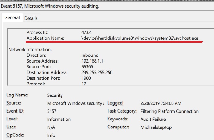 Unexpected Audit Failure in Event Viewer - Microsoft Community