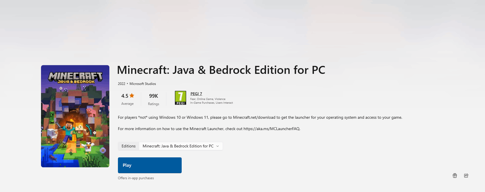 Minecraft Java Edition not showing up as purchased on the