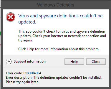 Error Code 0x80004004 - Microsoft Community