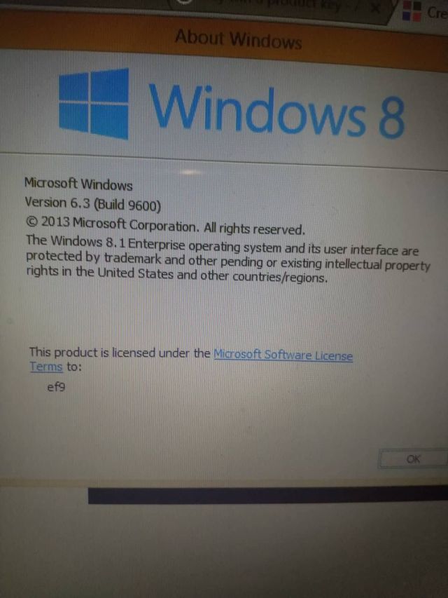 I Have Original Windows 8 Pre Installed In A Toshiba Laptop Pc