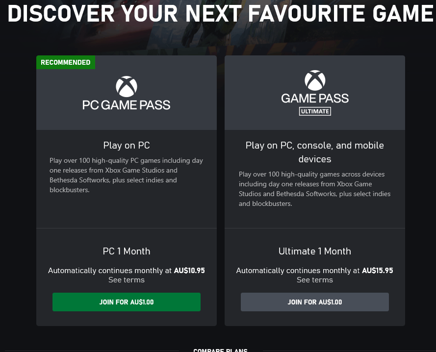 Xbox Game Pass 1 month (New Accounts) PC