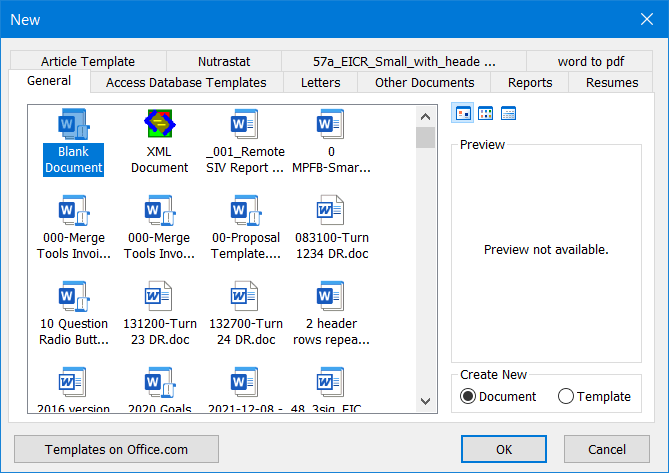 Templates Not Showing In Word