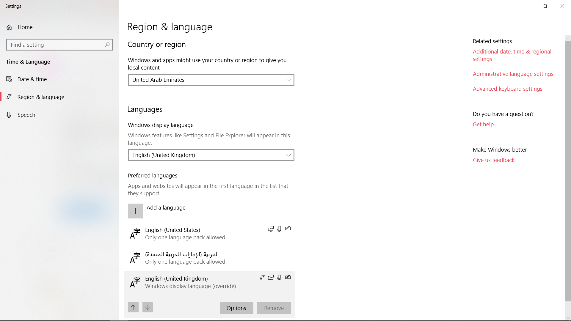 Cannot Change Windows Display Language Settings And Cannot Remove Microsoft Community