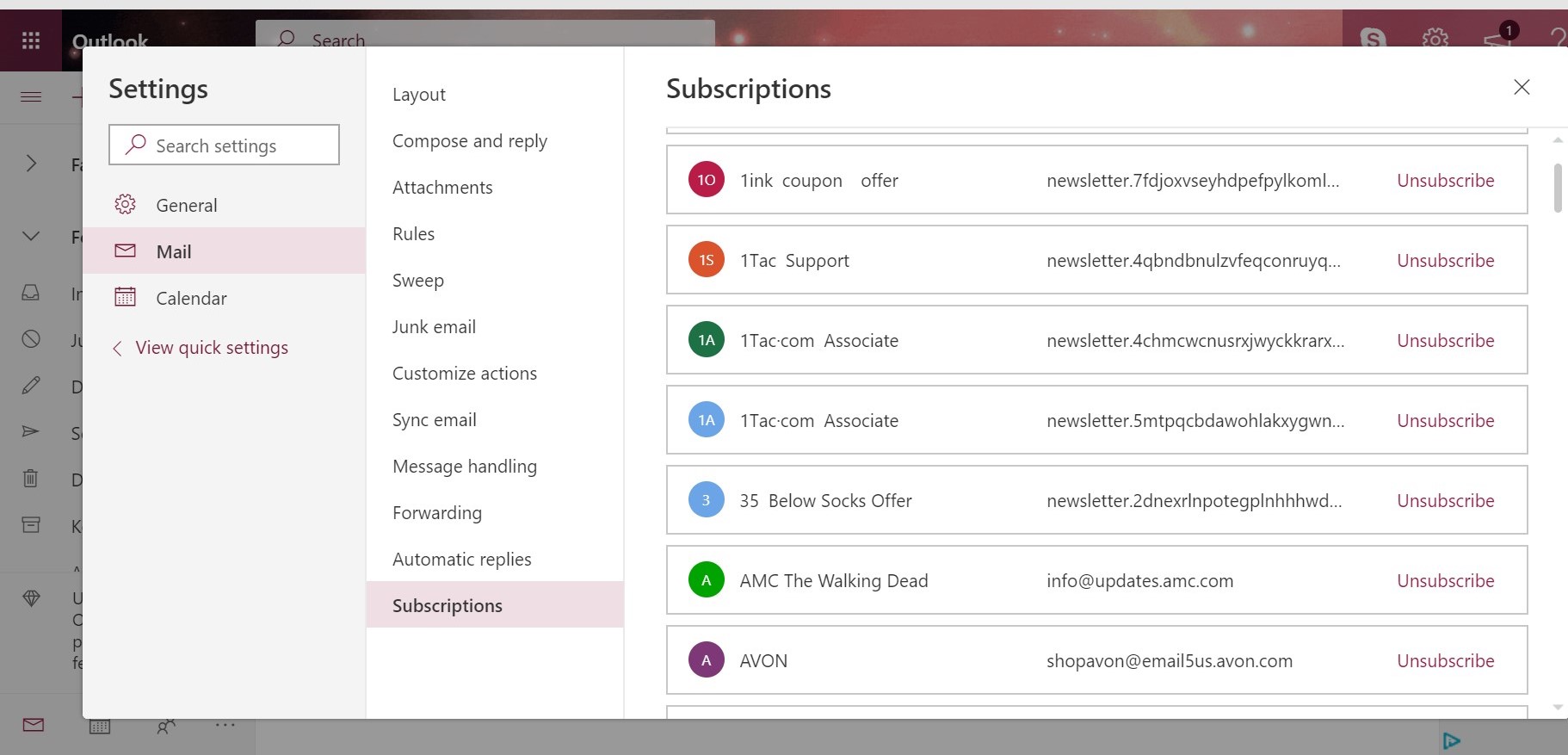 Hotmail/Outlook - Unable To Unsubscribe Through Settings - Microsoft ...