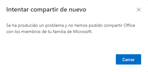 Error En El Uso Compartido De Office 365 - Microsoft Community