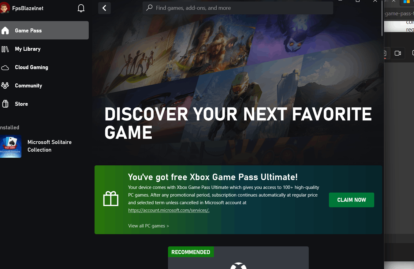 free pc game pass