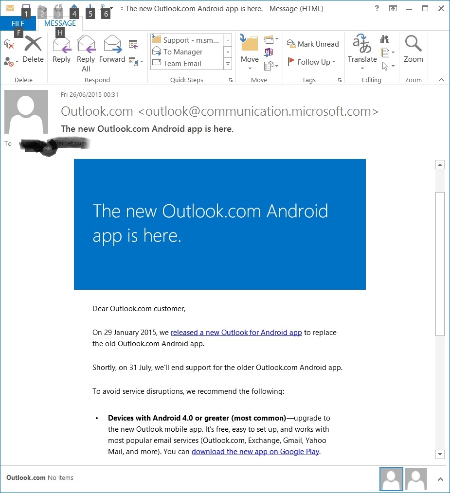 New Android Outlook App Sync Problems Microsoft Community