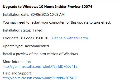 Cant Install Windows 10 Preview - Microsoft Community