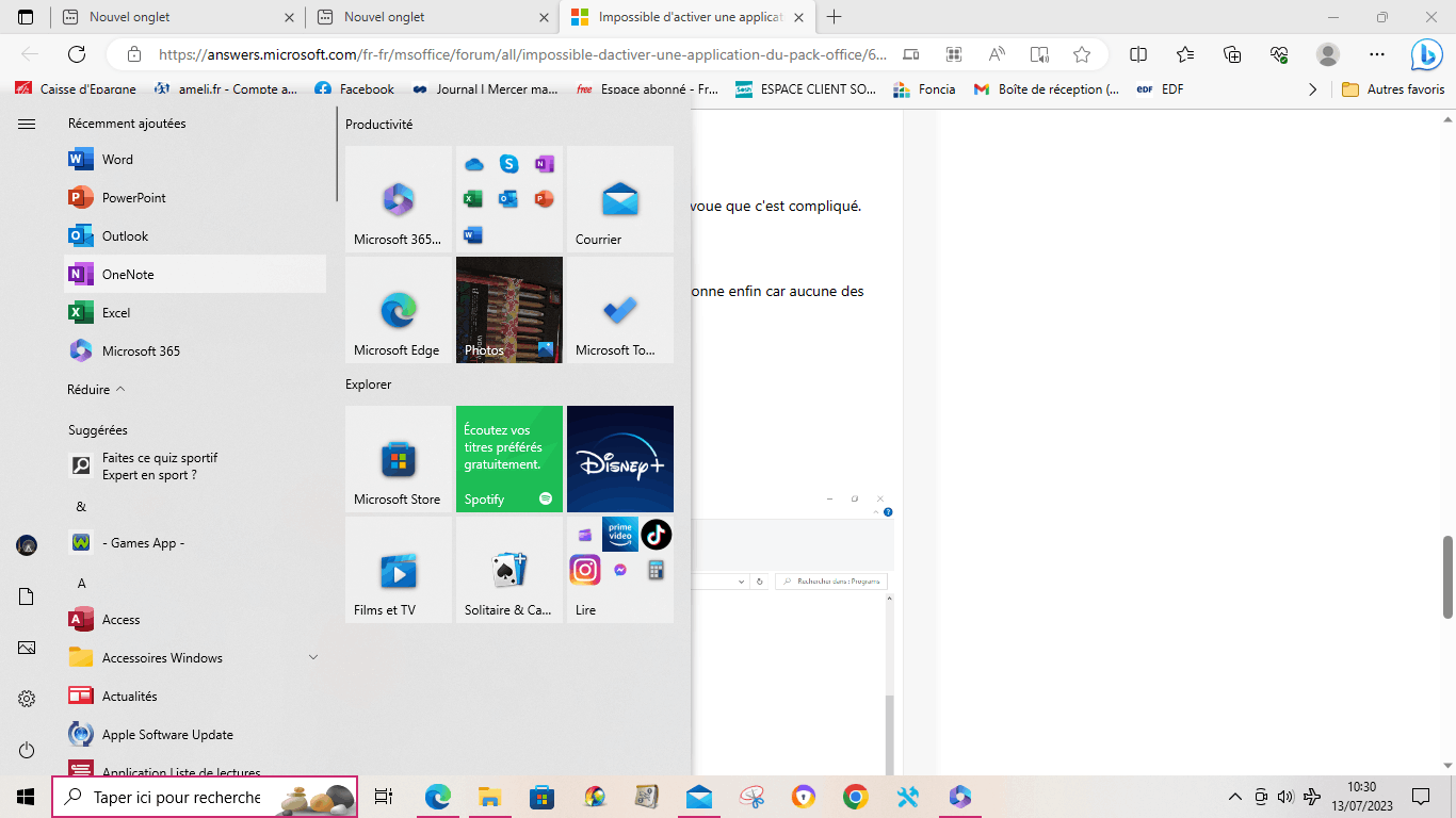 Impossible D'activer Une Application Du Pack Office - Communauté Microsoft