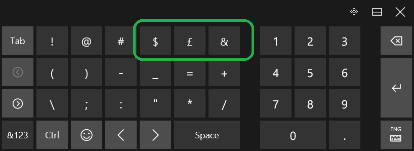 how do you print pound sign via on screen keyboard - Microsoft Community