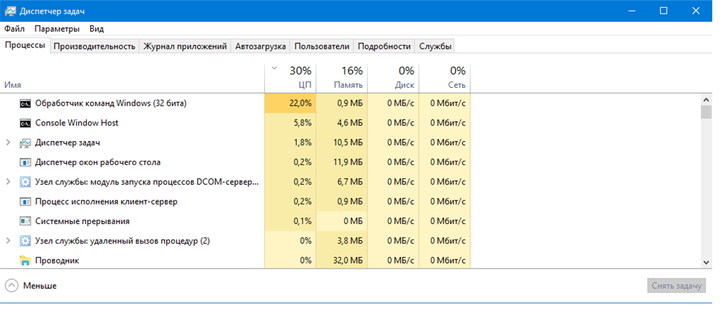 Процессор нагружается процессом: cmd.exe Обработчик команд Windows -  Сообщество Microsoft