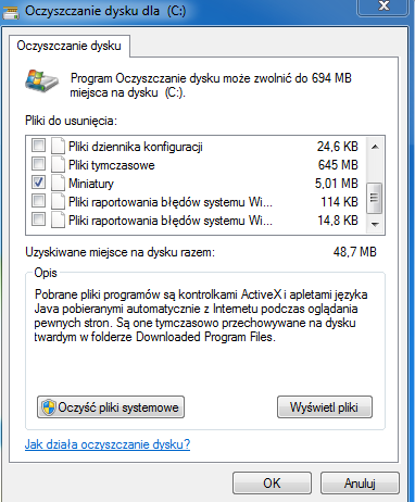 Oczyszczanie Dysku - Co Zaznaczać? - Microsoft Community