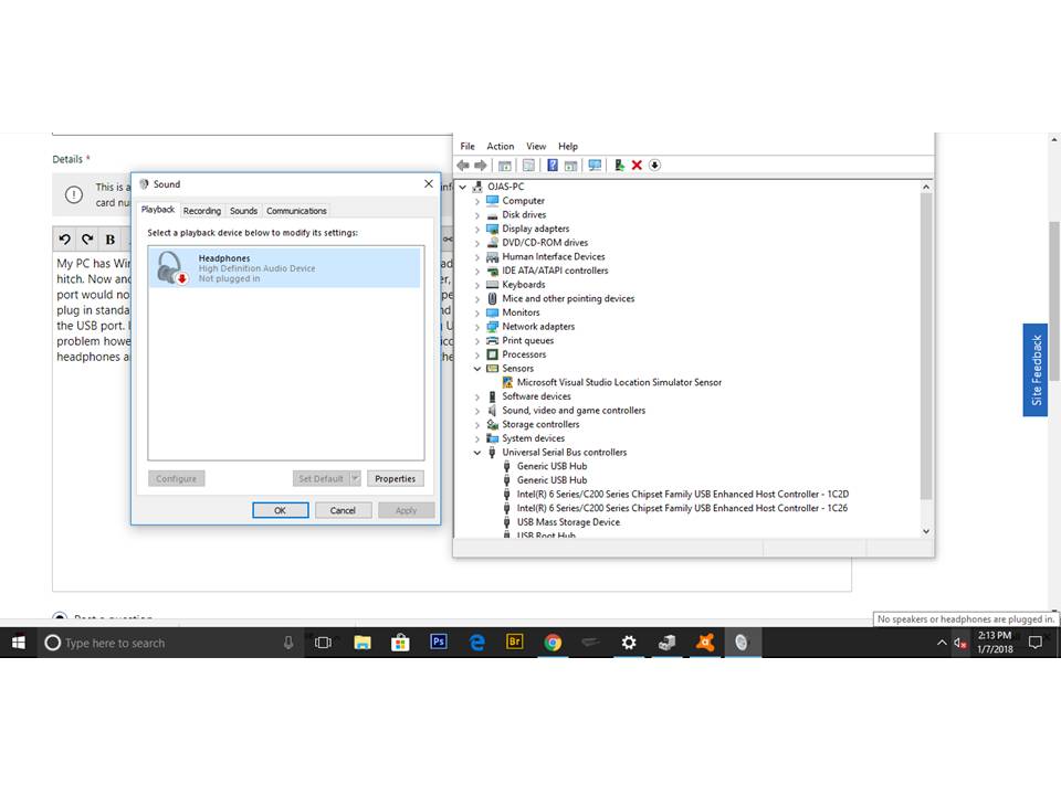 Ontwikkelen Correspondent Beïnvloeden Windows 10 does not detect USB speakers - Microsoft Community