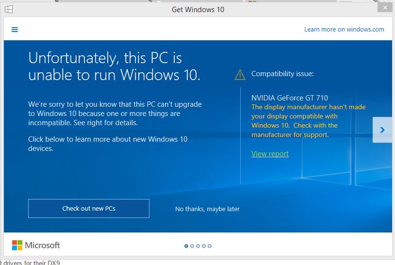 NVIDIA GE FORCE GT 710 Compatibility Issue with Windows 8.1 to