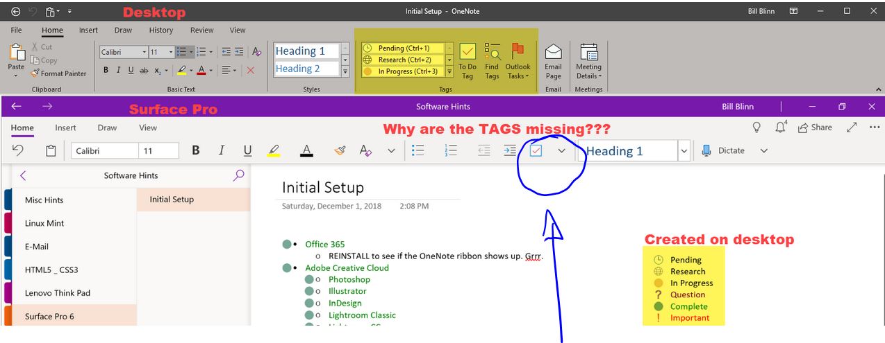 Missing Onenote Notebook