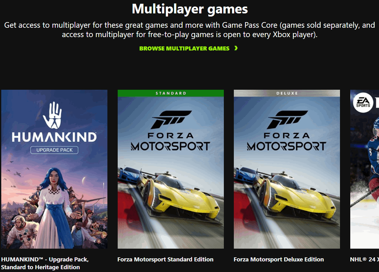 Xbox Game Pass Core False Advertising - Microsoft Community