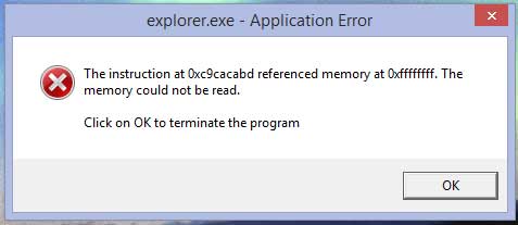 "explorer.exe - Application Error" Freequently Surfaces At Time Of ...