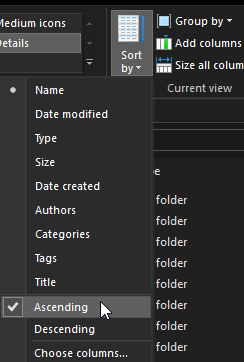 ALPHABETIZE FOLDERS IN WORD - Microsoft Community