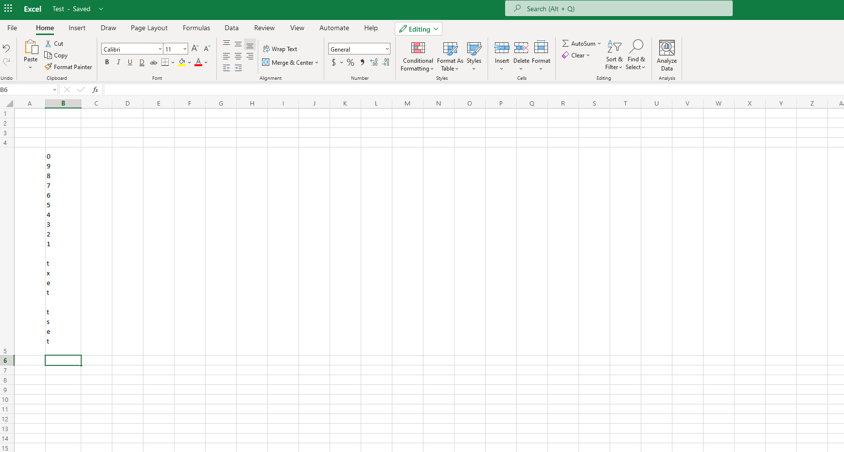 Web version of Excel (through Sharepoint) is typing vertically and ...