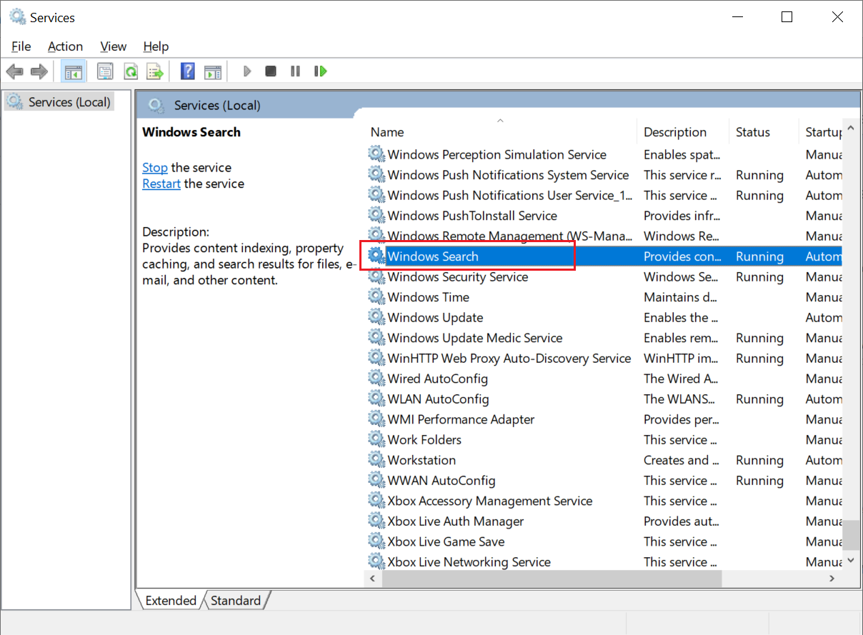 windows search service is turned off - Microsoft Community