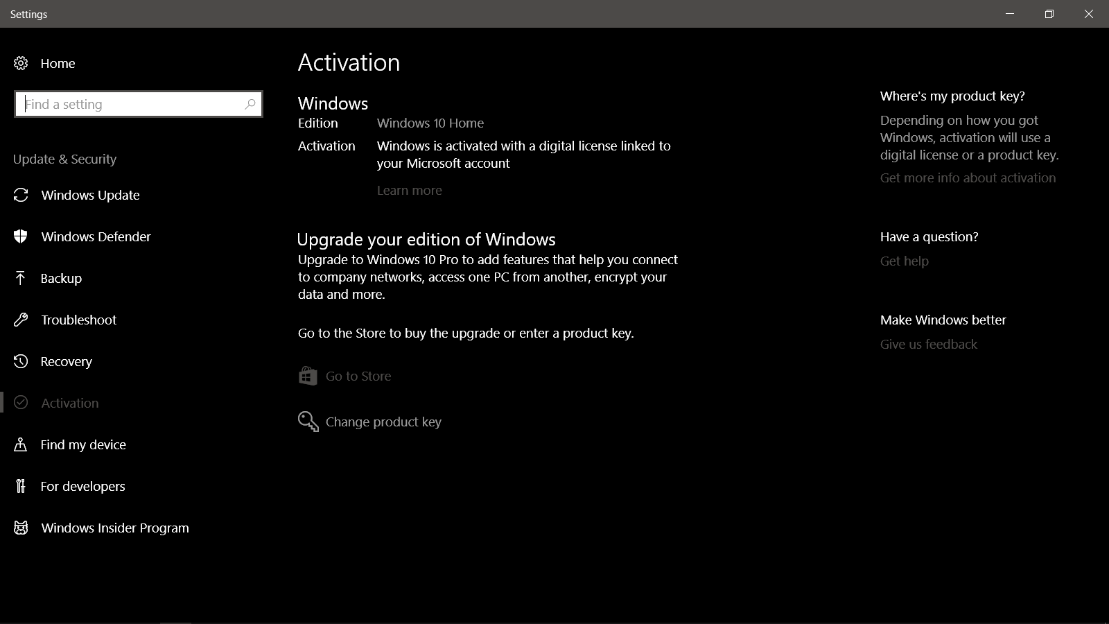 windows 10 no activation key