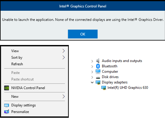 Intel graphics control on sale panel