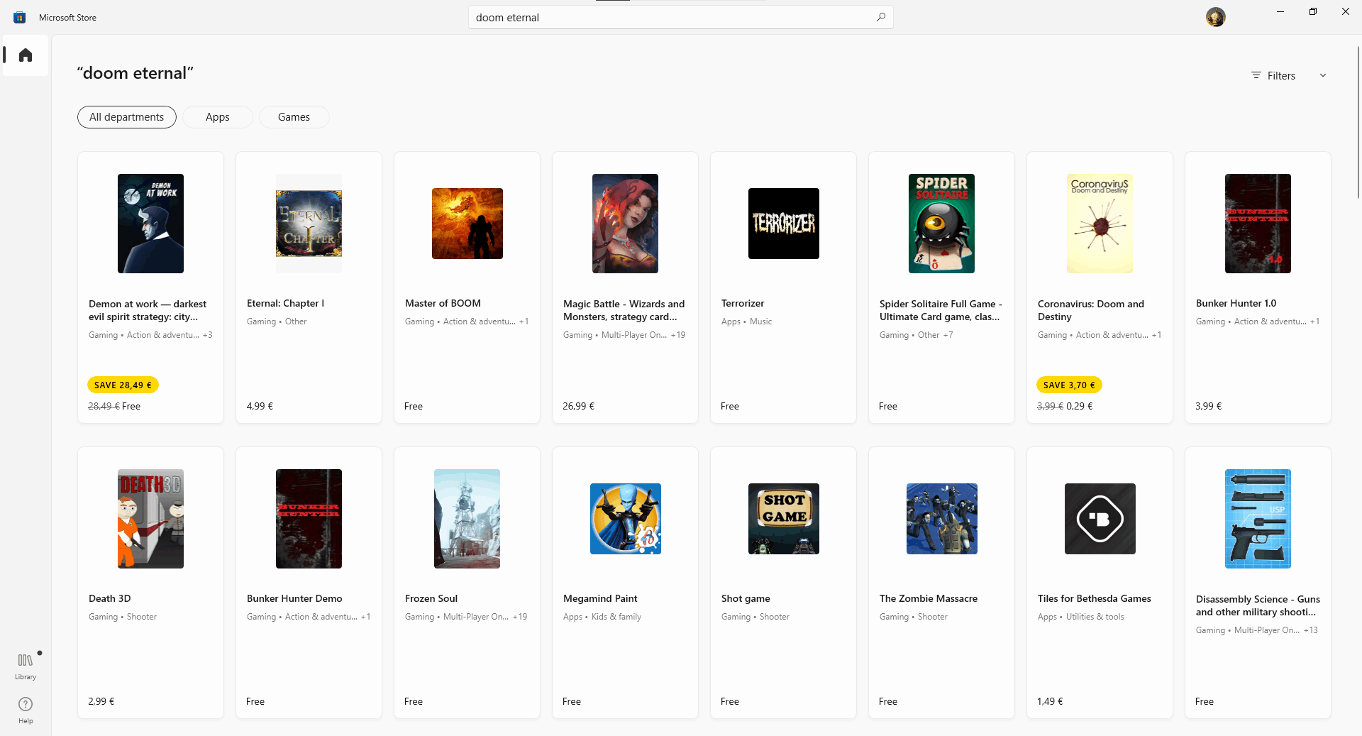 Doom best sale microsoft store