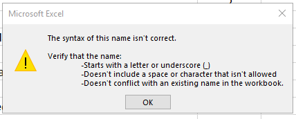 The Syntax Of This Name Isn T Correct Microsoft Community