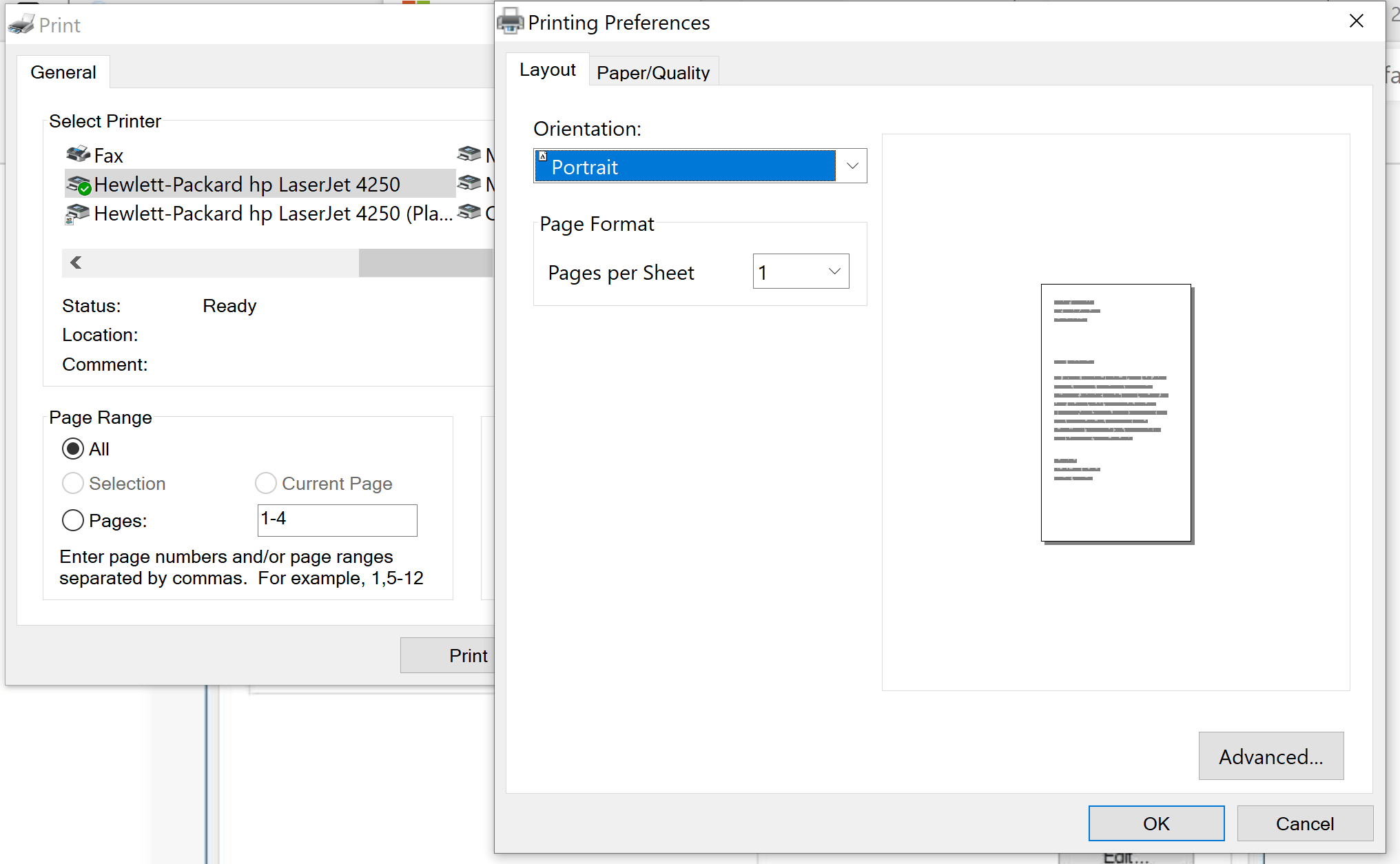 Printer defaults in MS Edge - Microsoft Community