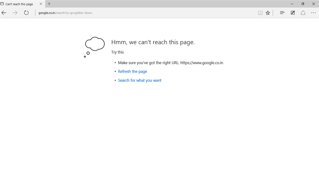 Microsoft edge is not working 