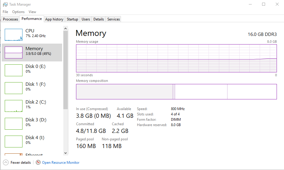 Half Of My Memory Is In My System Reserve Microsoft Community