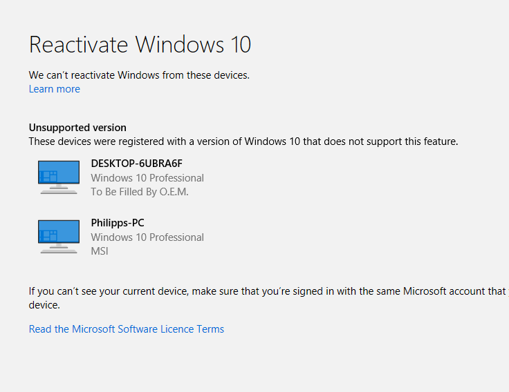Windows Aktivierung funktioniert nicht !!!