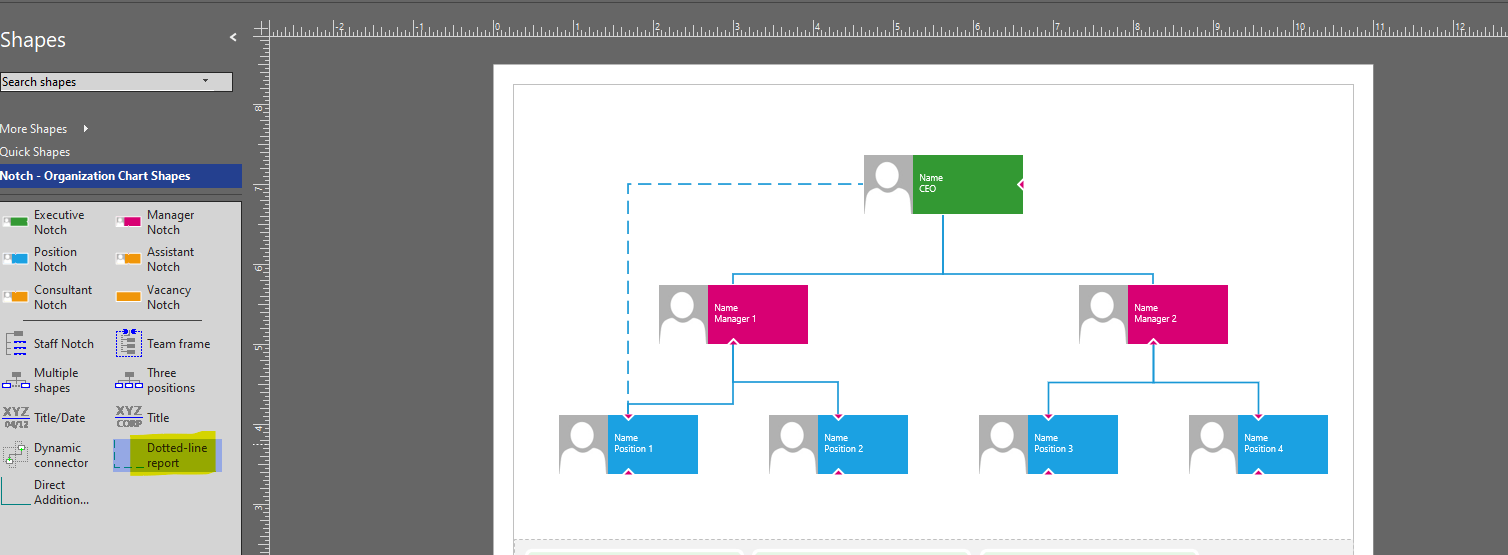 adding-a-solid-line-and-dotted-line-in-visio-org-chart-microsoft