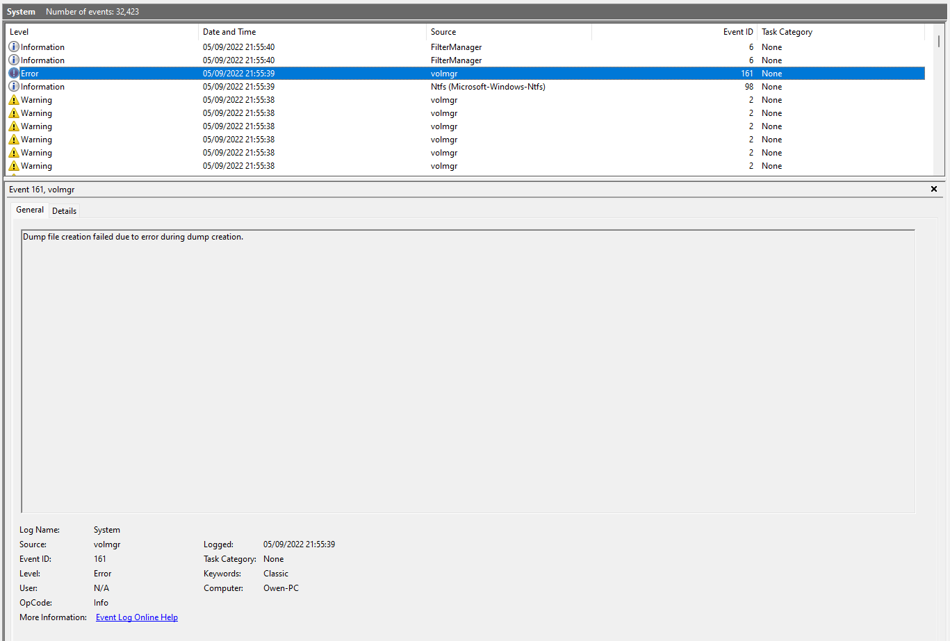 error 161 + BSOD - Microsoft Community