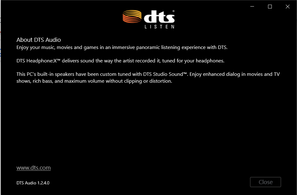 Dts Headphone X V1 Not Working Since I Installed Dts Sound Unbound Microsoft Community