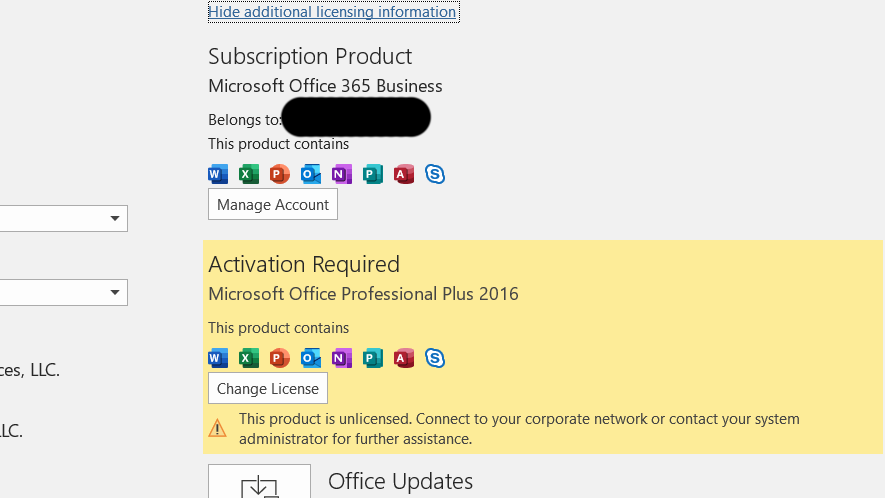 Activation Required For Microsoft Office Professional Plus 16 But Microsoft Community