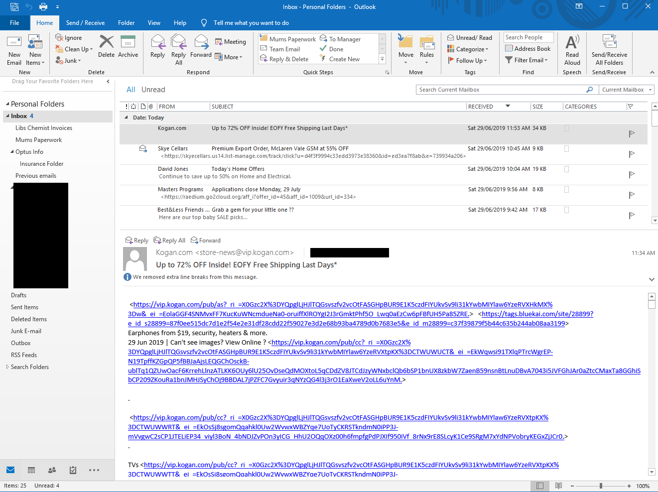 Outlook Message Display Issue - Microsoft Community