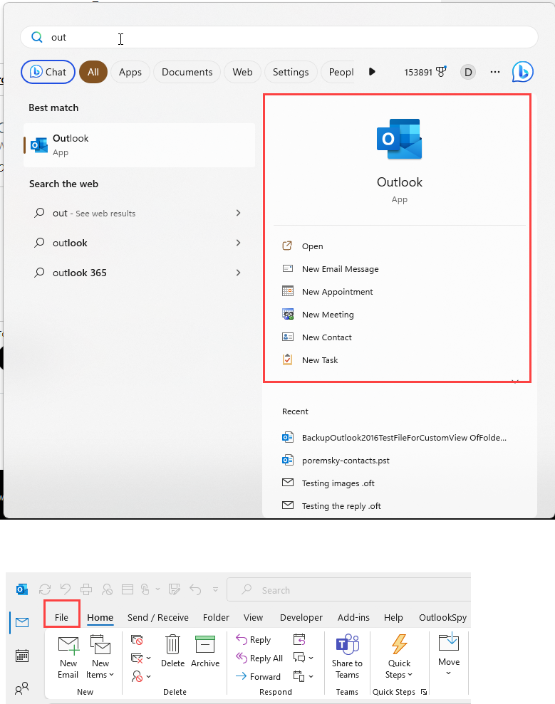 Where, Oh Where, Is the File Tab in Outlook 365??? Microsoft Community