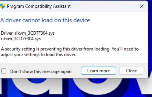 A driver cannot load on the device - Microsoft Community