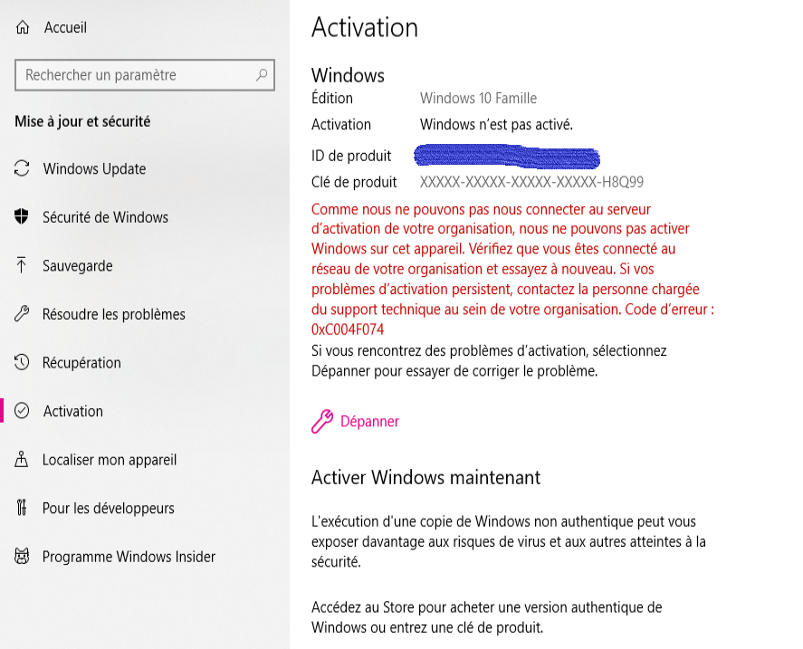 Clé d'activation Windows 10 ? - Communauté Microsoft