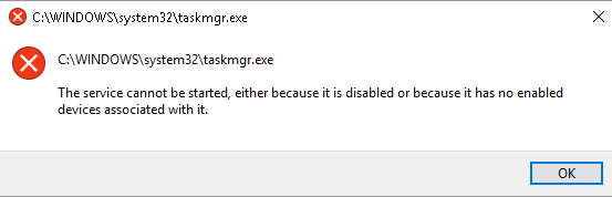 Cannot Open Task Manager, CMD, services and regedit - Microsoft Community