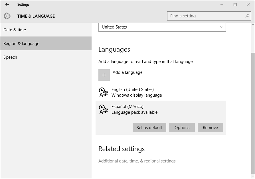 How to get a language pack for Windows 10 - Microsoft Community