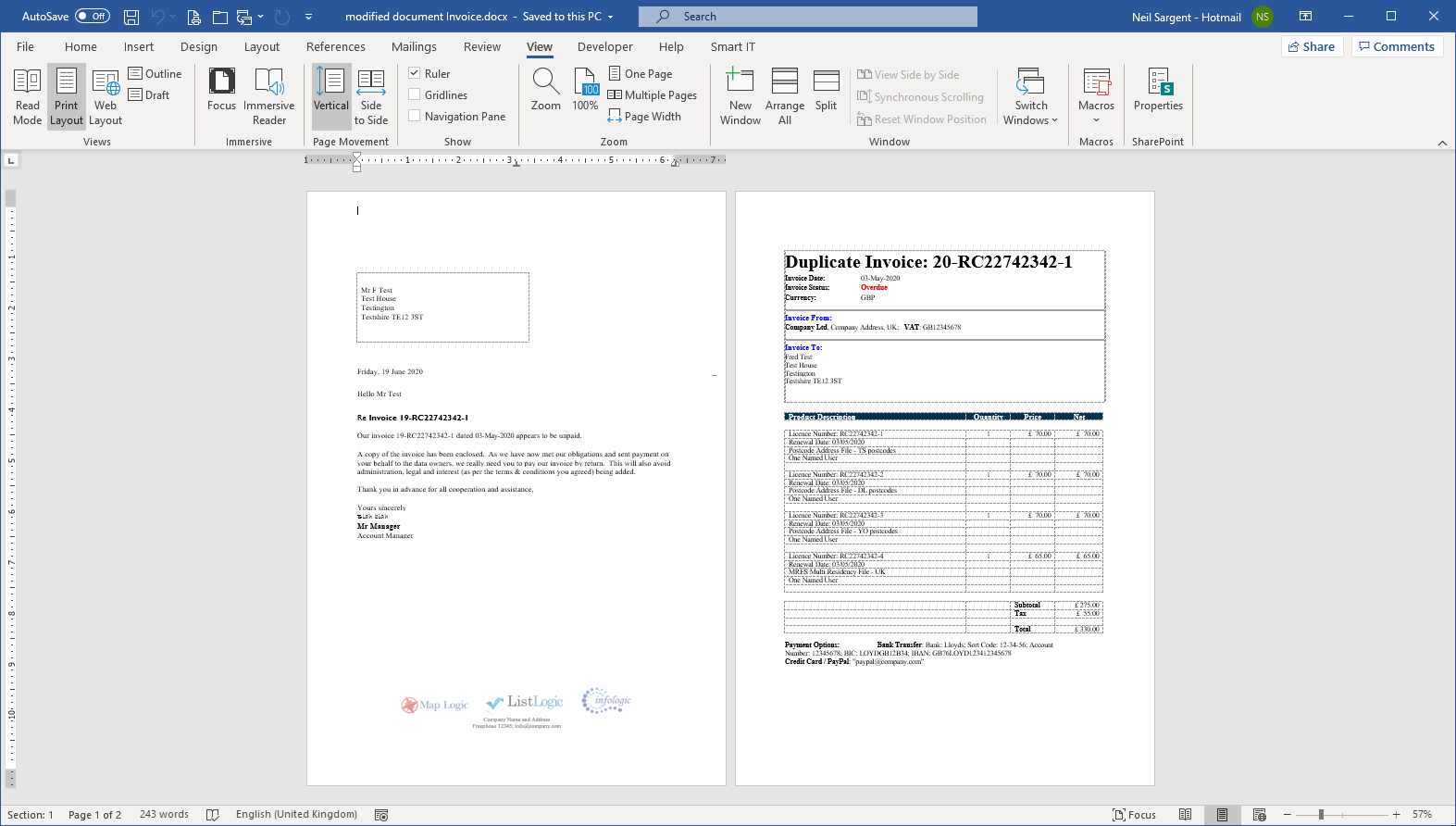 Word page count changes when printing/exporting - Microsoft Community