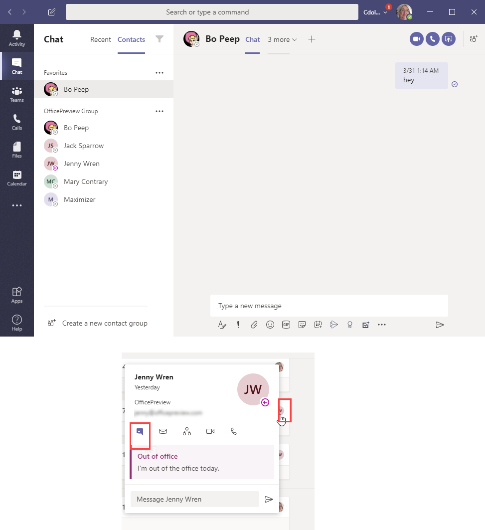 Microsoft teams chat - Microsoft Community