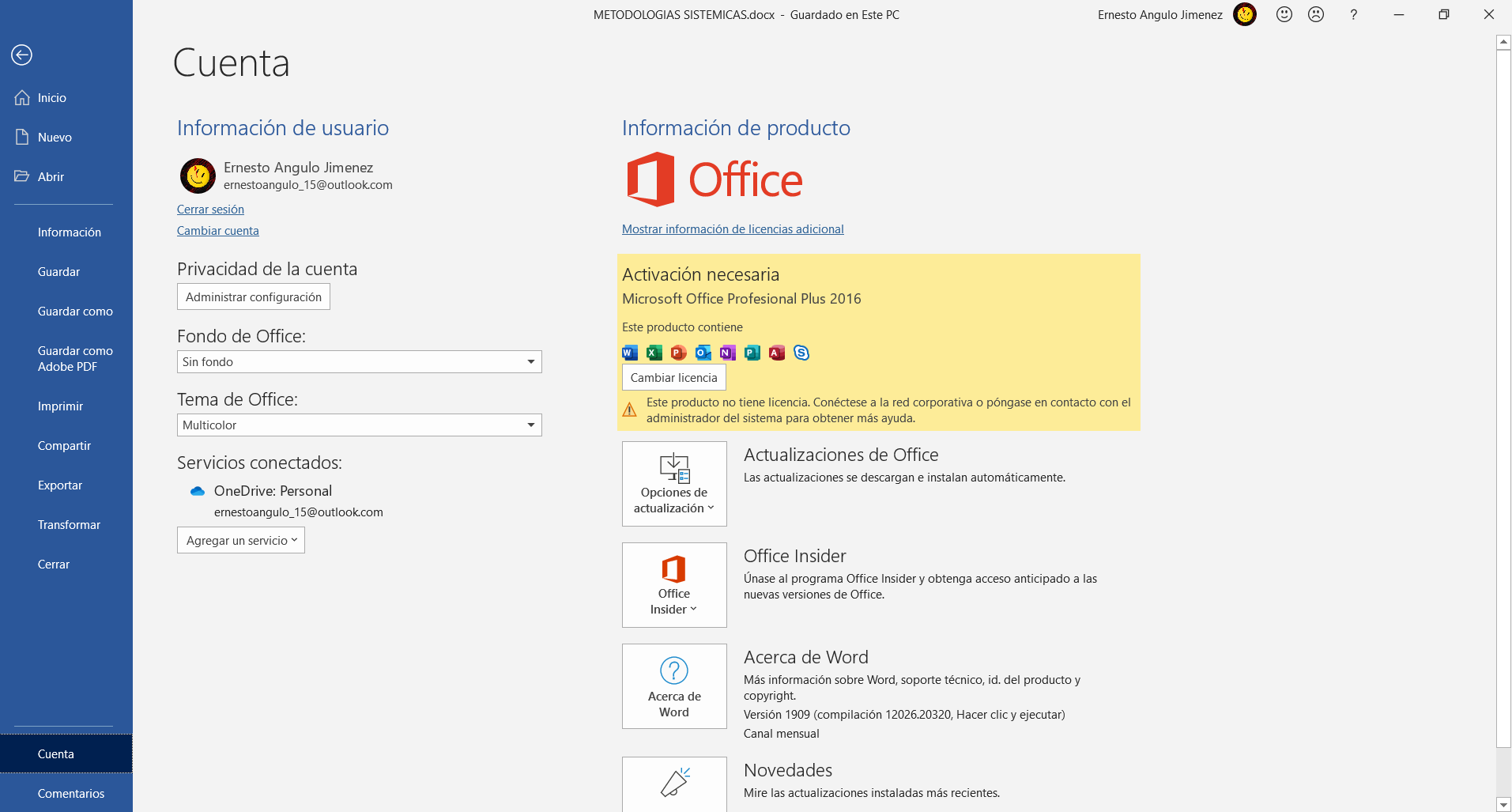 Problemas con licencia • Office 365 Hogar - Microsoft Community